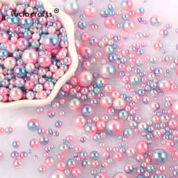 10g Random Mix 3-10mm No Hole ABS Imitation Pearl Bead For Vase Filler Makeup Brush For DIY Jewelry Making Decor F0912