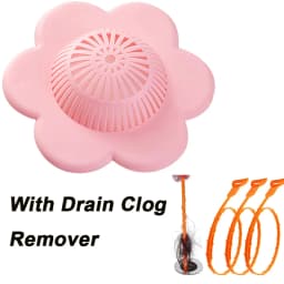 New Hair Catcher with Suction Hair Stopper Shower Drain Covers Practical Tools Suit for Bathroom Bathtub and Kitchen