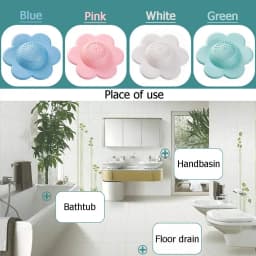 New Hair Catcher with Suction Hair Stopper Shower Drain Covers Practical Tools Suit for Bathroom Bathtub and Kitchen