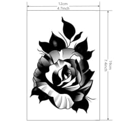 1 Sheet Hand Flower Tattoo Sticker Waterproof Lasting Temporary Tattoo