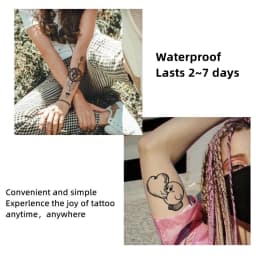 1 Sheet Hand Flower Tattoo Sticker Waterproof Lasting Temporary Tattoo