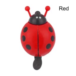 Cute Cartoon Ladybug Shaped Bike Bell Children Balance Car Bicycle Hand Press Small Bells Easy Operation Sports Bike Accessories