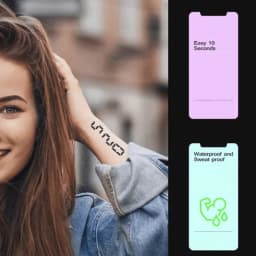 1 Sheet Carpe Diem Tattoo Sticker Waterproof Lasting Temporary Tattoo
