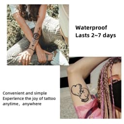 1 Sheet Carpe Diem Tattoo Sticker Waterproof Lasting Temporary Tattoo