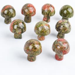 Gemstone Mini Mushroom Figurine Garden Decoration Crystal Mineral Craft Natural Stone Healing Specimen, meditation Home Decor