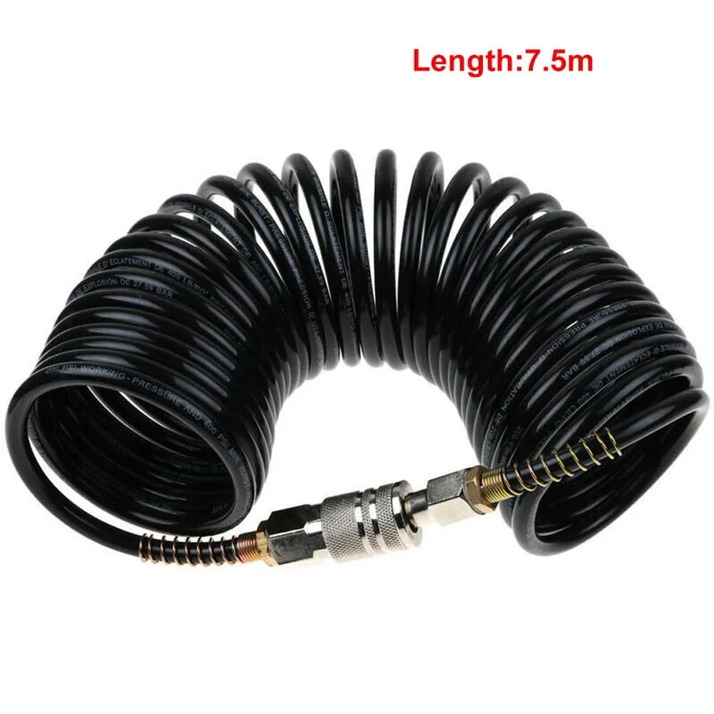 1/4 PE Flexible Compressor Air Hose For AMERICAN Connector Extension Inflating Coil Adapter Quick Coupler