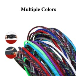 1~50M PET Expandable Cable Sleeve 4mm Tight Braided High Density Hardness Insulate Line Protect Sleeving Wire Wrap Gland Sheath