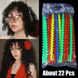 20× Plastic Spiral Perm Stick Heatless Hair Curler Women Curly Hair Rollers No Heat Curls Cold Perm Bar Barber Hair Styling Tool