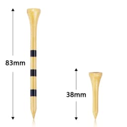 50pcs Bamboo Golf Tees More Durable and Stable TE003-Y