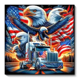 New Collection 2024 Diamond Embroidery Eagle and National Flag Scenery Mosaic Diamond Painting Scenery Art Kits Home Decor Gift
