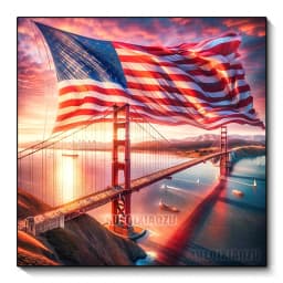 New Collection 2024 Diamond Embroidery Eagle and National Flag Scenery Mosaic Diamond Painting Scenery Art Kits Home Decor Gift