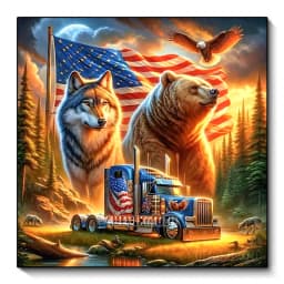 New Collection 2024 Diamond Embroidery Eagle and National Flag Scenery Mosaic Diamond Painting Scenery Art Kits Home Decor Gift