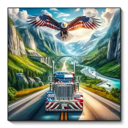 New Collection 2024 Diamond Embroidery Eagle and National Flag Scenery Mosaic Diamond Painting Scenery Art Kits Home Decor Gift