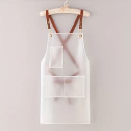 New Apron Waterproof And Oil-proof Strap Fashionable Korean-style Overalls Household Kitchen Cooking Women's TPU Work Clothes
