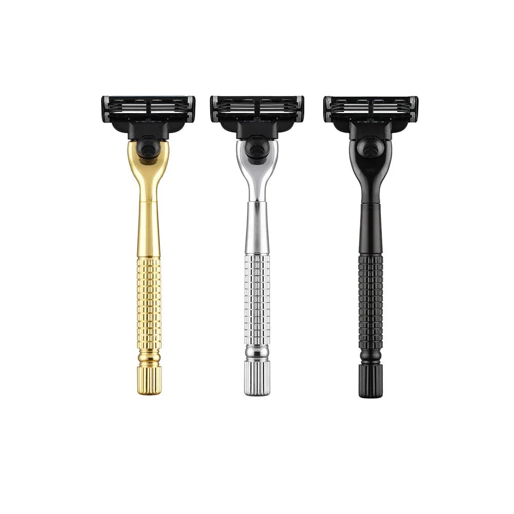 Men 's Manual Razor Handles for Mach 3 Razor Blades ,Replaceable Razor Blade Holder