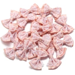 20pcs 3.5x5.7cm Polyester Ribbon Bow Colourful Lace Satin Bows Double Layers for DIY Sewing Crafts Garment Headwear Decoration