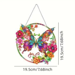 1pc/Set DIY Butterfly Diamond Painting Door Hanging Diamond Art Painting Kits Welcome