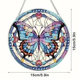 1pc/Set DIY Butterfly Diamond Painting Door Hanging Diamond Art Painting Kits Welcome