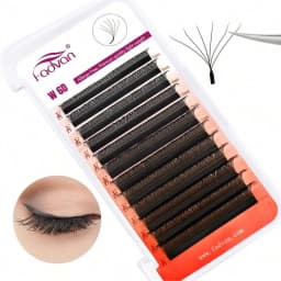 FADVAN Weave 6D W Shape D Curved Eyelash Extensions Soft Natural Professional Lashes Volume Premade Fans False Eyeashes