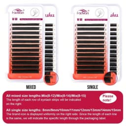 FADVAN Weave 6D W Shape D Curved Eyelash Extensions Soft Natural Professional Lashes Volume Premade Fans False Eyeashes