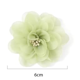2/5Pcs 6CM Chiffon Fabric Artificial Flower For Home Room Wedding Invitation Artificial Flowers For Dress Decoration Accessories