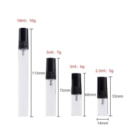 8/16pcs Refillable Perfume Bottle Portable Glass Spray Bottle Container Refill Atomizer Perfume Travel Bottle