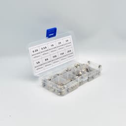 100pcs 5x20mm Quick Blow Glass Tube Fuse Assorted Kit Amp 0.2A 0.5A 1A 2A 3A 5A 8A 10A 15A 20A 250V with Storage Box