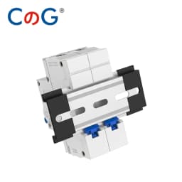 CG AC Miniature Circuit Breaker 2 Pole 6A 10A 16A 20A 25A 32A 40A 50A 63A 120/240V Thermal Magnetic Trip Din Rail Mount Switch