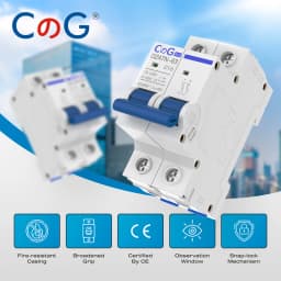 CG AC Miniature Circuit Breaker 2 Pole 6A 10A 16A 20A 25A 32A 40A 50A 63A 120/240V Thermal Magnetic Trip Din Rail Mount Switch