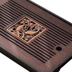 Chinese Kungfu Tea Tray Tea Set Accessory Tea Serving Tray for Tea Room Home Chinese Tea Tray with Water Storage Drainage
