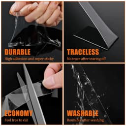 20/30/50mm Width Nano Tape 1-10m Extra Strong Double-sided Adhesive Tape Removable Waterproof Mounting Tape for Walls Poster