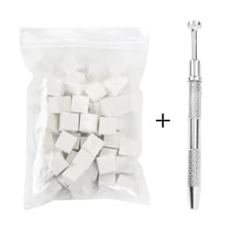 Stainless Steel Nail Art Sponge Tweezer Soft Sponge Clip Manicure Decoration Manicure Dotting Pen Polish Nail Brush Gripper Tool