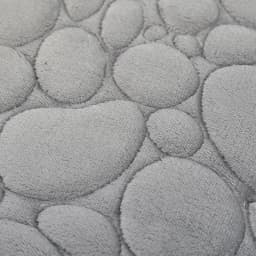 Embroidered Pebble Coral Velvet Floor Mat, Bathroom Carpet, U-shaped Sponge Absorbent Foot Mat, Door Mat, Two-piece Set