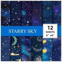 12 Sheet Scrapbooking Paper 15x15cm, Christmas Journal Planner Paper Pad Cardstock Backgrounds Card for DIY Art Craft Decoration