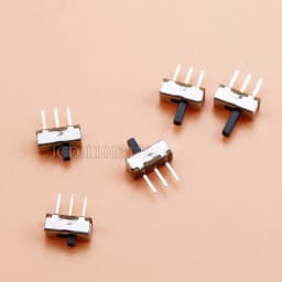 20Pcs SS12D00 Interruptor On-Off Mini Slide Switch 3pin 1P2T 2 Position High Quality Toggle Switch Handle Length:3MM/4MM/5MM/6MM