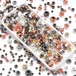 20-100Pcs/Lot 4-14mm High Quality CCB Round Beads Big Hole Bead Spacer Loose Bead For DIY Crafts Ornamen Making Clothing Accesso