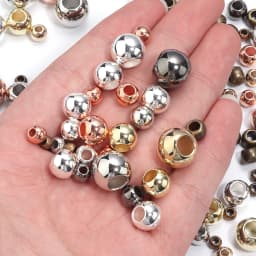 20-100Pcs/Lot 4-14mm High Quality CCB Round Beads Big Hole Bead Spacer Loose Bead For DIY Crafts Ornamen Making Clothing Accesso