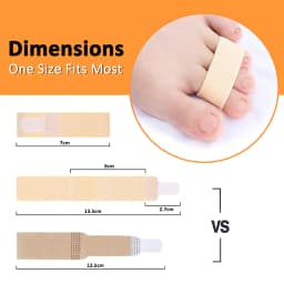 Pexmen 1/2/5Pcs Hammer Toe Straightener Toe Splints Bandages for Broken Bent Overlapping and Hammer Toes Protector
