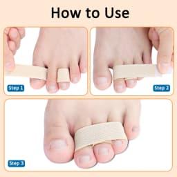 Pexmen 1/2/5Pcs Hammer Toe Straightener Toe Splints Bandages for Broken Bent Overlapping and Hammer Toes Protector