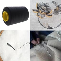 8000 Yards Sewing Thread, Clothing Sewing, Polyester 402 Thread Embroidery Thread, DIY Sewing Machine, Clothing Sewing Supplies
