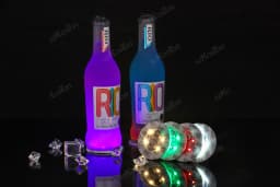 50/10/1pcs Luminous Coaster LED Bar Drinks Cup Pad Wine Liquor Bottles Coaster Atmosphere Light Cup Sticker Light-emitting Prop