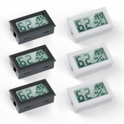 Mini Digital Hygrometer Gauge Thermometer, LCD Temperature Humidity Meter for Humidors Greenhouse Jars Grow Tent Box Garden