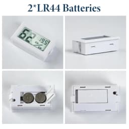 Mini Digital Hygrometer Gauge Thermometer, LCD Temperature Humidity Meter for Humidors Greenhouse Jars Grow Tent Box Garden