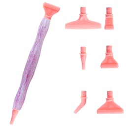 1Set 5D Resin Diamond Painting Pen With Metal Replacement Pen Heads Multi Placers Point Drill Pens for DIY Diamond Nail Art Tool