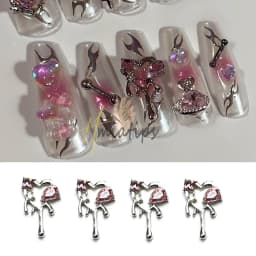 Mix 20pcs Wine Bottle Nail Charms Drink Bottle Jewelry Nail Art Decoration Red Wine BottleAcrylic DIY Nail Gifts Accessories