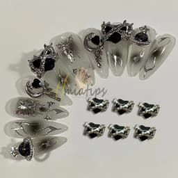 Mix 20pcs Wine Bottle Nail Charms Drink Bottle Jewelry Nail Art Decoration Red Wine BottleAcrylic DIY Nail Gifts Accessories
