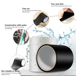 Strong Leak Sealing Tape, High Strength Toughness Swimming Ring Tent Quick Repair Of Water Pipes Self Adhesive Waterproof Tape