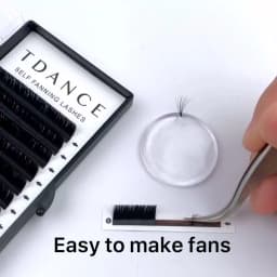 TDANCE Easy Fanning Fast Fan Blooming Eyelash Extensions Individual Lashes Automatic High Quality Flowering Volume Eyelash