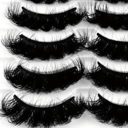 5 Pairs Eyelashes Faux Mink Eyelashes Long Lasting Fluffy Mink Lashes Dramatic Volume Lashes Extension Thick Long