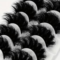 5 Pairs Eyelashes Faux Mink Eyelashes Long Lasting Fluffy Mink Lashes Dramatic Volume Lashes Extension Thick Long